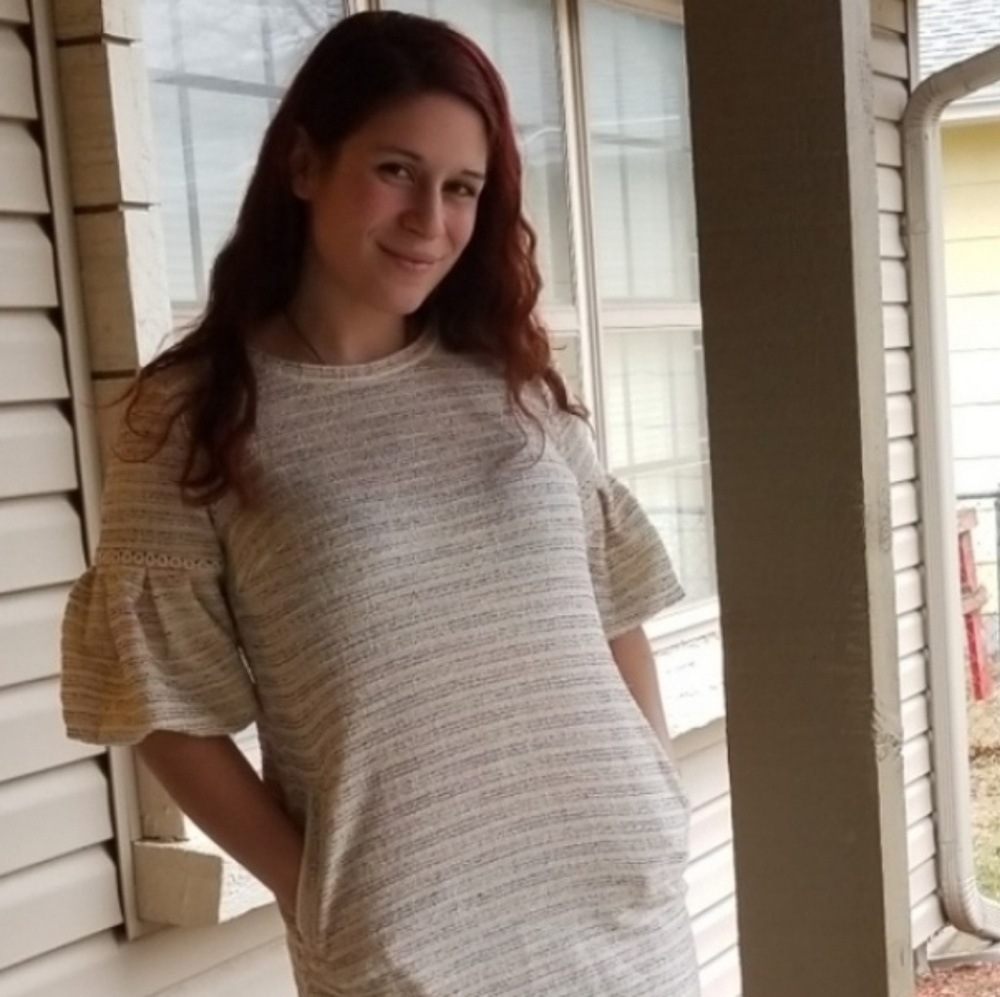 Size S Ann Taylor Loft Textured Shift Dress